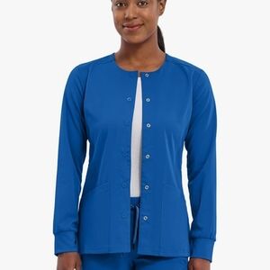 Womens Royal Blue Scrub Jacket